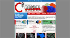 Desktop Screenshot of crisolmetalfinishing.com